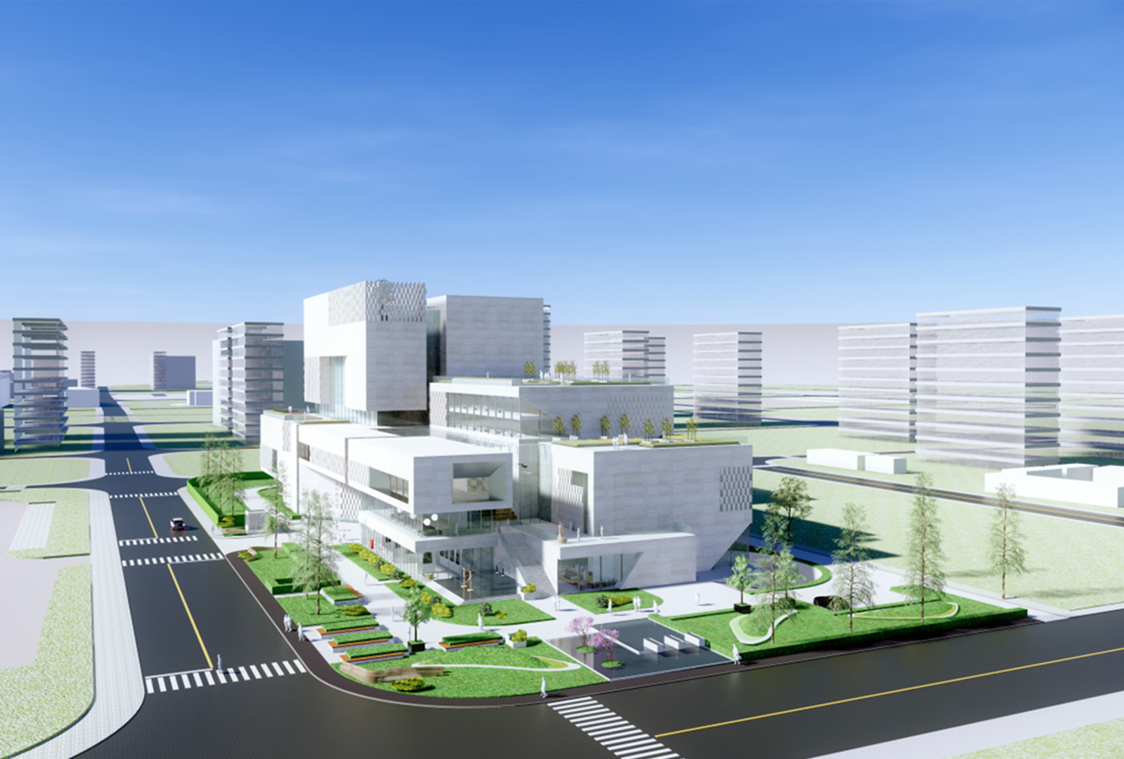 新建宝山区档案馆幕墙工程