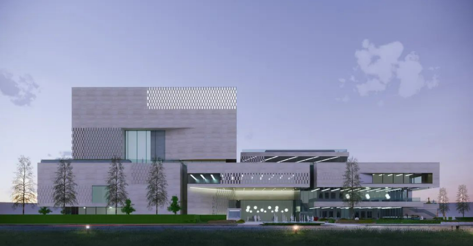 上海荷道建筑-新建宝山区档案馆幕墙工程(图3)